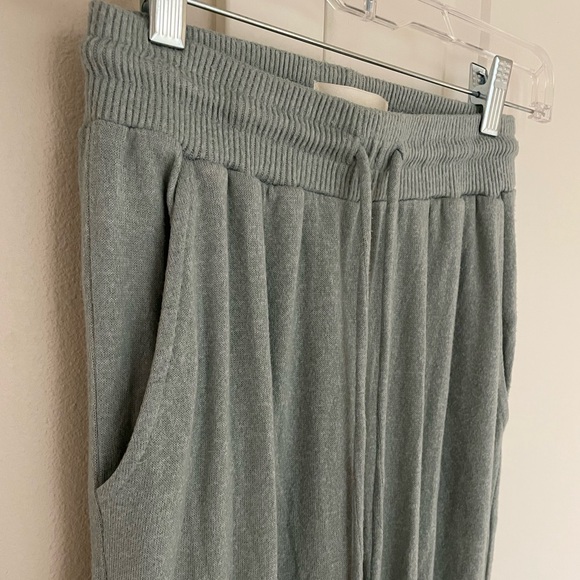 Anthropologie Light Blue Lounge Pants, Elastic Waist Straight Leg Lightweight - Picture 3 of 10